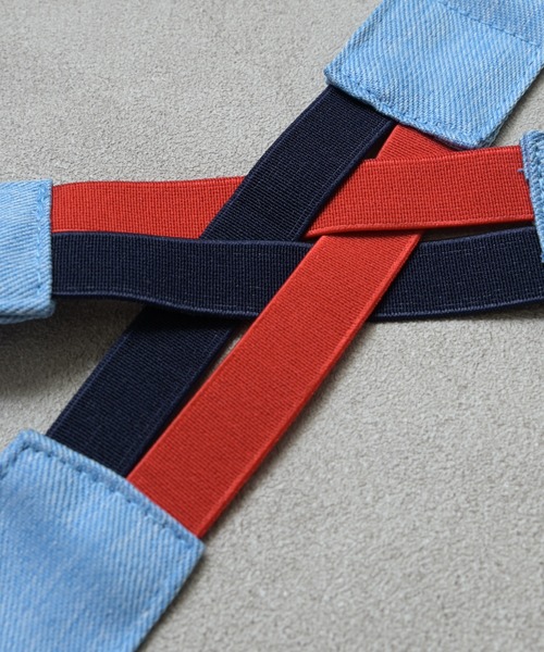 MARKEY'S（マーキーズ）の「ロゴ刺繍サスペンダー（サスペンダー・キッズ・ネイビー/オフホワイト・S/M）」の8枚目の写真