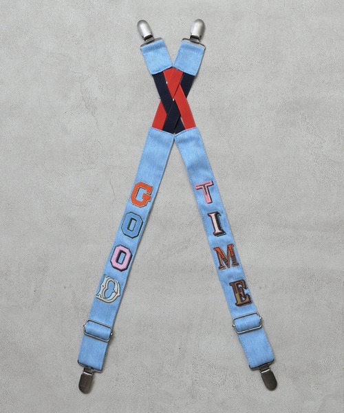 MARKEY'S（マーキーズ）の「ロゴ刺繍サスペンダー（サスペンダー・キッズ・ネイビー/オフホワイト・S/M）」の5枚目の写真