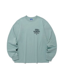 IK TAG LOGO LS TEE_BLUE(IK2EFMT551A)