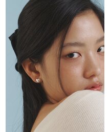[Silver] Formal S Heart Earrings