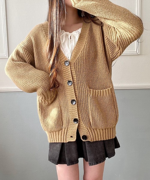 Nana(ナナ)（ナナ）の「ケーブルVネックニット（ニット/セーター