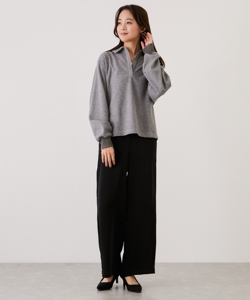 Jayro（ジャイロ）の「ニットコーデュロイプルオーバー（Tシャツ/カットソー・レディース・グレー/ホワイト系その他2/ブラウン系その他2・M）」の8枚目の写真