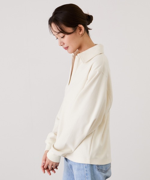 Jayro（ジャイロ）の「ニットコーデュロイプルオーバー（Tシャツ/カットソー・レディース・グレー/ホワイト系その他2/ブラウン系その他2・M）」の13枚目の写真