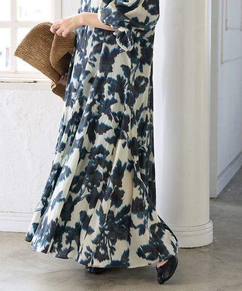 JOURNAL STANDARD（ジャーナルスタンダード）の「オリエンタルプリントワンピース（ワンピース・レディース・ブルー/イエロー・FREE）」の19枚目の写真