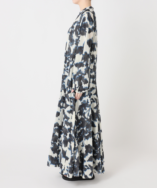 JOURNAL STANDARD（ジャーナルスタンダード）の「オリエンタルプリントワンピース（ワンピース・レディース・ブルー/イエロー・FREE）」の9枚目の写真