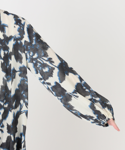 JOURNAL STANDARD（ジャーナルスタンダード）の「オリエンタルプリントワンピース（ワンピース・レディース・ブルー/イエロー・FREE）」の12枚目の写真