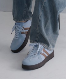 VIVIAN | ダブルライン配色レースアップスニーカー(スニーカー)