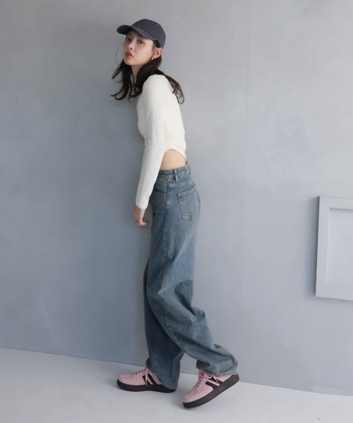 VIVIAN(ヴィヴィアン)の「ダブルライン配色レースアップスニーカー(スニーカー・レディース・ピンク/ブルー/ナチュラル・S/LL/L/M)」の22枚目の写真