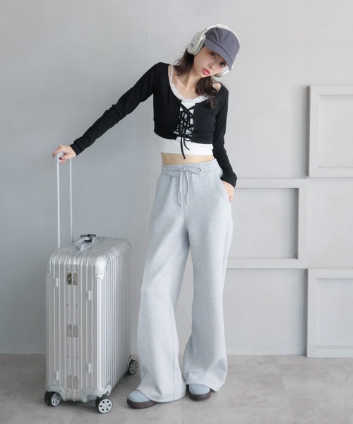 VIVIAN(ヴィヴィアン)の「ダブルライン配色レースアップスニーカー(スニーカー・レディース・ピンク/ブルー/ナチュラル・S/LL/L/M)」の16枚目の写真