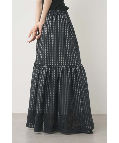 Limue（リミュ）の「ギャザーラップスリットスカート（スカート・レディース・ブラック・FREE）」の5枚目の写真