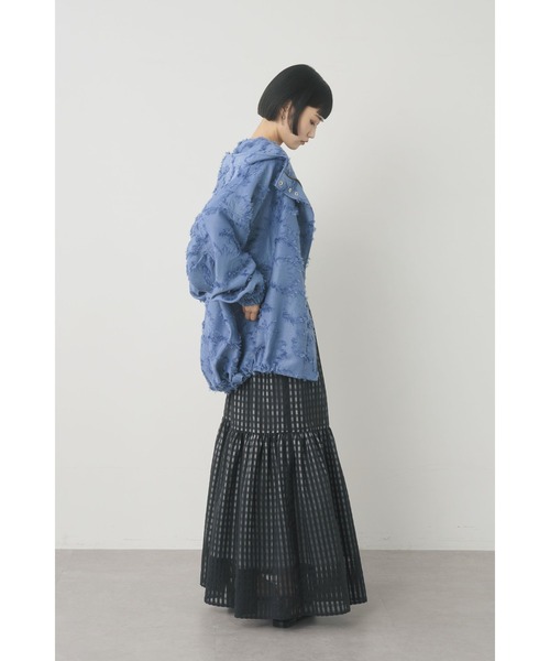 Limue（リミュ）の「ギャザーラップスリットスカート（スカート・レディース・ブラック・FREE）」の10枚目の写真