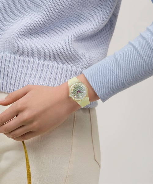 SWATCH(スウォッチ)の「WAVELENGTHS OF SAND(アナログ腕時計・レディース・グリーン/ピンク/ブルー/イエロー・FREE)」の15枚目の写真