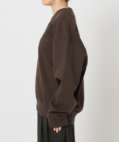 CITYSHOP（シティーショップ）の「《追加2》V-NECK スウェット（スウェット・レディース・グレー/ブラウン・FREE）」の9枚目の写真