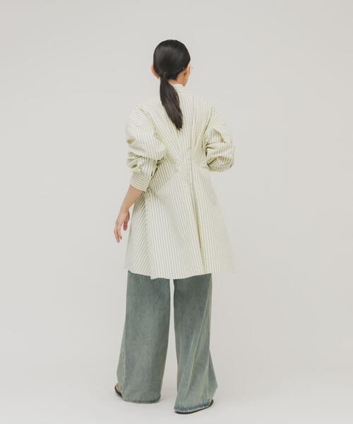 KBF（ケイビーエフ）の「アシメギャザータックミニワンピース（ワンピース・レディース・ブルー系その他/ホワイト系その他/グリーン系その他・ONE）」の22枚目の写真