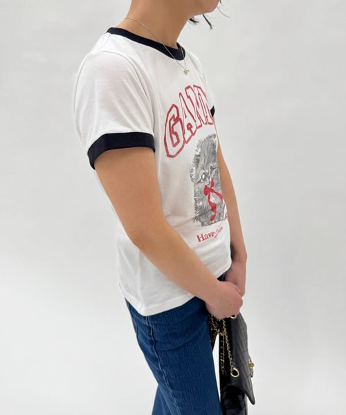 EDIT. FOR LULU（エディットフォールル）の「【GANNI/ガニー】Basic Cotton Jersey Margot Kitty P（Tシャツ/カットソー・レディース・ホワイト・FREE）」の3枚目の写真