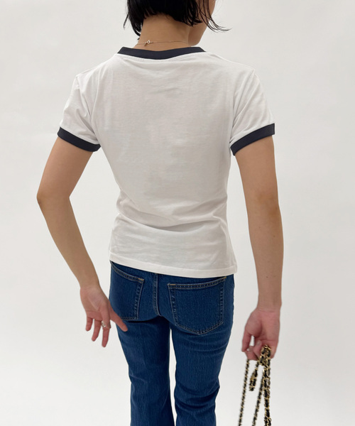 EDIT. FOR LULU（エディットフォールル）の「【GANNI/ガニー】Basic Cotton Jersey Margot Kitty P（Tシャツ/カットソー・レディース・ホワイト・FREE）」の4枚目の写真