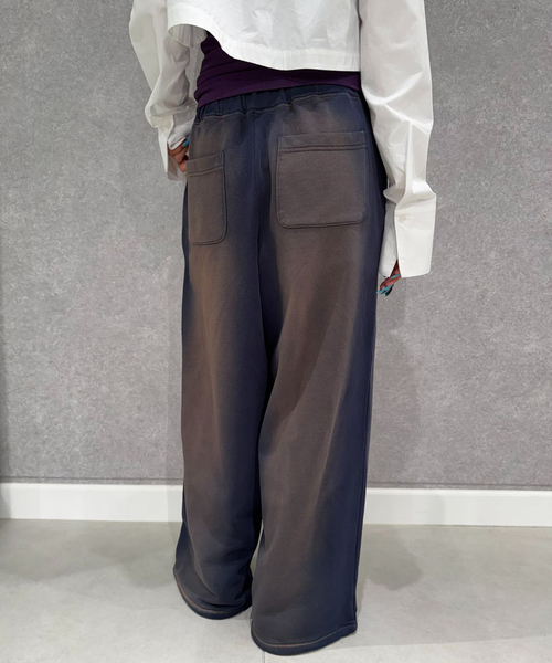 Oriens JOURNAL STANDARD（オリエンス ジャーナルスタンダード）の「ブリーチスウェットパンツ（スウェットパンツ・レディース・ベージュ/ネイビー・FREE）」の5枚目の写真