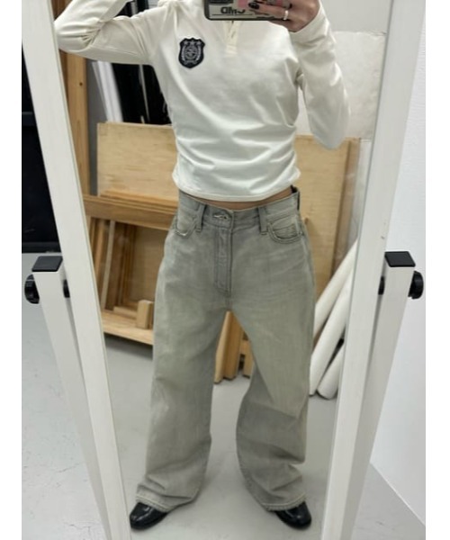 LAGUA GEM（ラグアジェム）の「LIGHT COLOR WASH デニム（デニムパンツ・レディース・ブルー/グレー・22inch/23inch/24inch/25inch/26inch）」の13枚目の写真