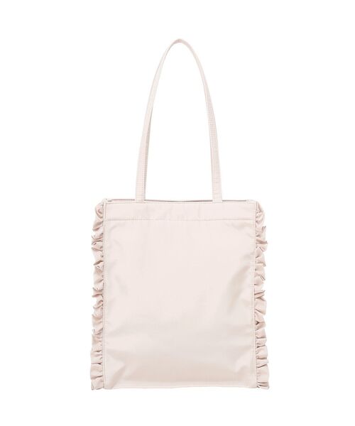 Maison de FLEUR（メゾンドフルール）の「撥水加工フリルスクエアトートバッグ（トートバッグ・レディース・ピンク系その他3/ブラック・FREE）」の10枚目の写真