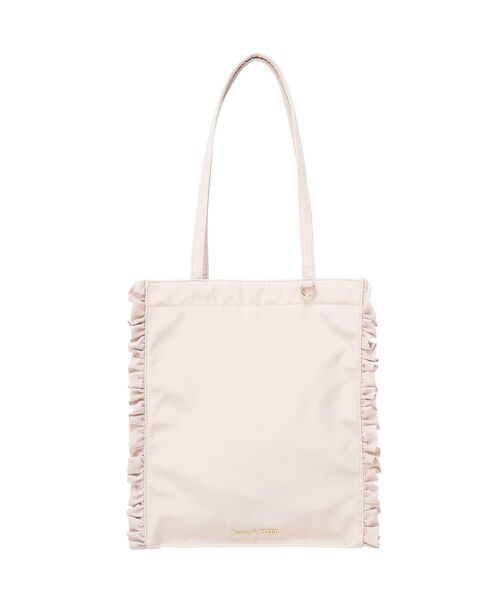 Maison de FLEUR（メゾンドフルール）の「撥水加工フリルスクエアトートバッグ（トートバッグ・レディース・ピンク系その他3/ブラック・FREE）」の18枚目の写真