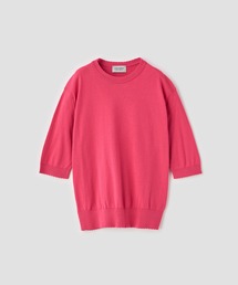JOHN SMEDLEY | コットンスカラップ半袖ニットプルオーバー(ニット/セーター)