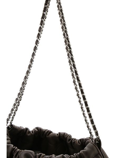 Mila Owen（ミラオーウェン）の「チェーンショルダーバッグ（ショルダーバッグ・レディース・ダークブラウン/グリーン/ベージュ・F）」の11枚目の写真