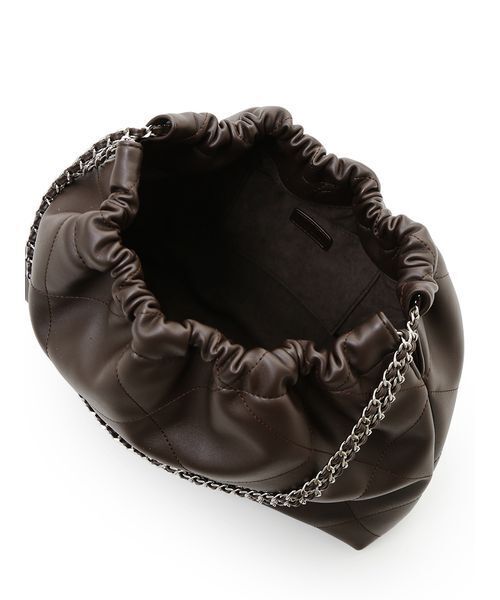 Mila Owen（ミラオーウェン）の「チェーンショルダーバッグ（ショルダーバッグ・レディース・ダークブラウン/グリーン/ベージュ・F）」の12枚目の写真