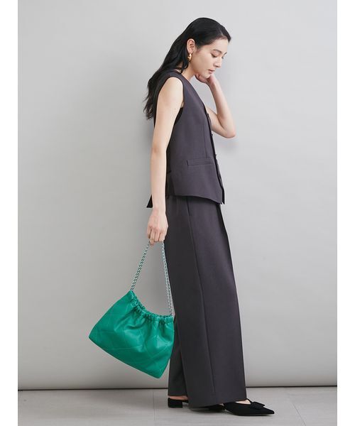 Mila Owen（ミラオーウェン）の「チェーンショルダーバッグ（ショルダーバッグ・レディース・ダークブラウン/グリーン/ベージュ・F）」の18枚目の写真