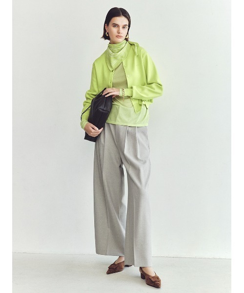 Mila Owen（ミラオーウェン）の「チェーンショルダーバッグ（ショルダーバッグ・レディース・ダークブラウン/グリーン/ベージュ・F）」の4枚目の写真