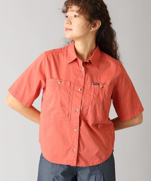 Columbia(コロンビア)の「Columbia/ ウィメンズブレアフォールズウーブンショートスリーブ /コロンビア(シャツ/ブラウス・レディース・ホワイト/ブラック/レッド/ベージュ・XL/M/L/S)」の4枚目の写真