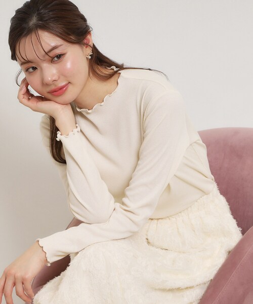 couture brooch（クチュールブローチ）の「【プチプラ】シアーテレコインナー（Tシャツ/カットソー・レディース・ブラック/アイボリー系3/ピンク系その他・36/38/40/42）」の19枚目の写真