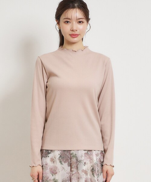 couture brooch（クチュールブローチ）の「【プチプラ】シアーテレコインナー（Tシャツ/カットソー・レディース・ブラック/アイボリー系3/ピンク系その他・36/38/40/42）」の8枚目の写真