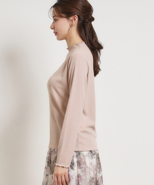 couture brooch（クチュールブローチ）の「【プチプラ】シアーテレコインナー（Tシャツ/カットソー・レディース・ブラック/アイボリー系3/ピンク系その他・36/38/40/42）」の9枚目の写真