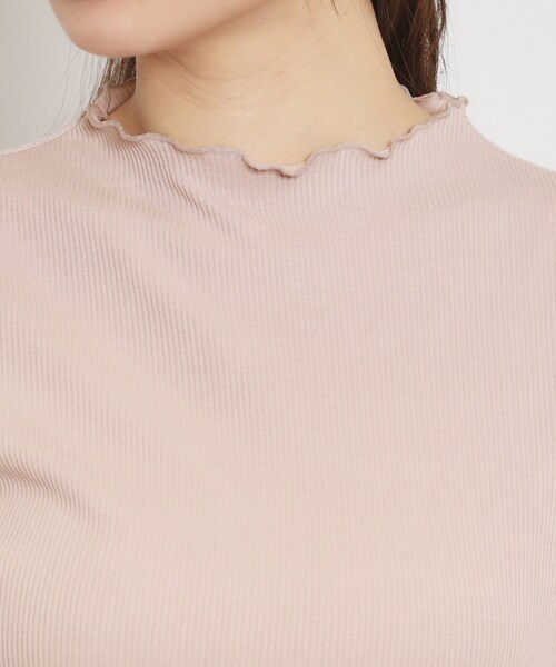 couture brooch（クチュールブローチ）の「【プチプラ】シアーテレコインナー（Tシャツ/カットソー・レディース・ブラック/アイボリー系3/ピンク系その他・36/38/40/42）」の11枚目の写真