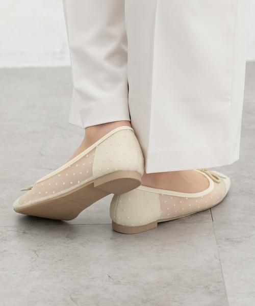 Honeys（ハニーズ）の「バレエシューズ（バレエシューズ・レディース・ホワイト系その他/ブラック系その他・22.5/23.0/23.5/24.0/24.5）」の6枚目の写真