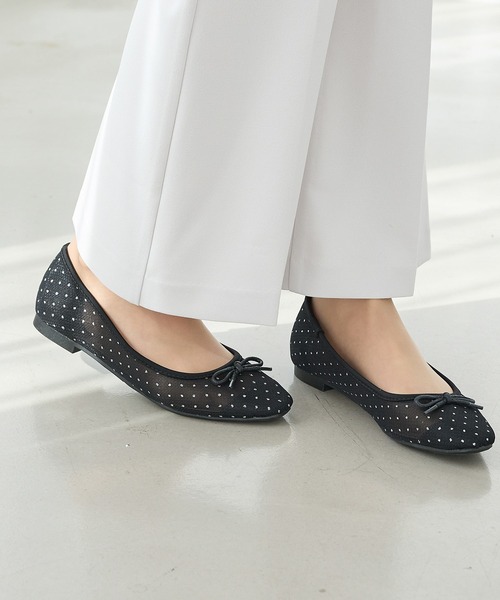 Honeys（ハニーズ）の「バレエシューズ（バレエシューズ・レディース・ホワイト系その他/ブラック系その他・22.5/23.0/23.5/24.0/24.5）」の7枚目の写真