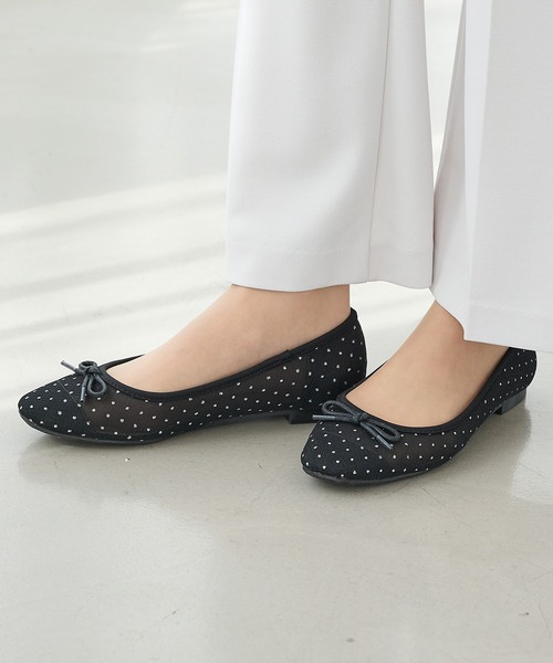 Honeys（ハニーズ）の「バレエシューズ（バレエシューズ・レディース・ホワイト系その他/ブラック系その他・22.5/23.0/23.5/24.0/24.5）」の8枚目の写真