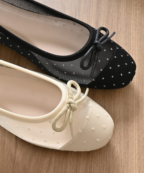 Honeys（ハニーズ）の「バレエシューズ（バレエシューズ・レディース・ホワイト系その他/ブラック系その他・22.5/23.0/23.5/24.0/24.5）」の12枚目の写真