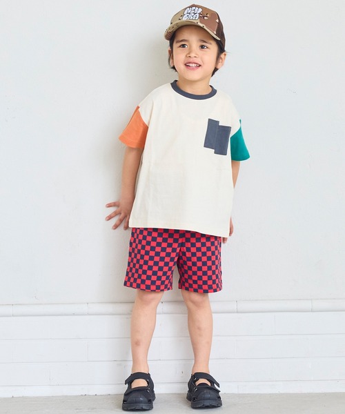 Life Support Products（ライフサポートプロダクツ）の「ミニ裏毛ソウガラショートパンツ（その他パンツ・キッズ・レッド/グリーン/ブラウン/ブラック/ストライプ/ミント・100/95/90/80/110/150/140/130/120）」の21枚目の写真