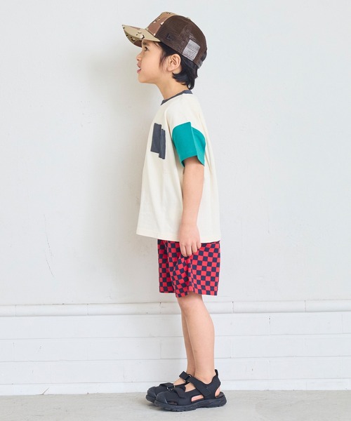 Life Support Products（ライフサポートプロダクツ）の「ミニ裏毛ソウガラショートパンツ（その他パンツ・キッズ・レッド/グリーン/ブラウン/ブラック/ストライプ/ミント・100/95/90/80/110/150/140/130/120）」の22枚目の写真