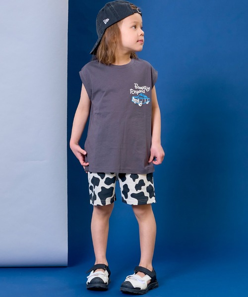 Life Support Products（ライフサポートプロダクツ）の「ミニ裏毛ソウガラショートパンツ（その他パンツ・キッズ・レッド/グリーン/ブラウン/ブラック/ストライプ/ミント・100/95/90/80/110/150/140/130/120）」の8枚目の写真