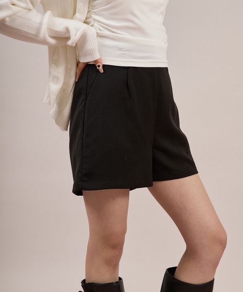 apres jour mignon(アプレジュールミニョン)の「ハイウエストショートパンツ(その他パンツ・レディース・グレー/ブラック・X-LARGE/フリー)」の3枚目の写真