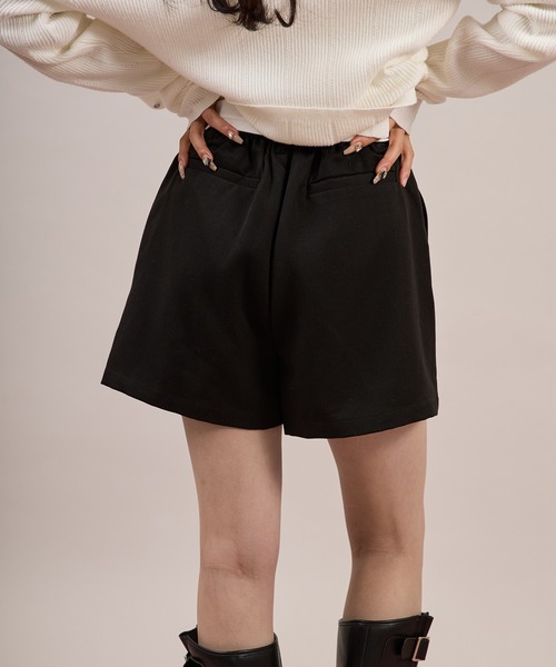 apres jour mignon(アプレジュールミニョン)の「ハイウエストショートパンツ(その他パンツ・レディース・グレー/ブラック・X-LARGE/フリー)」の4枚目の写真