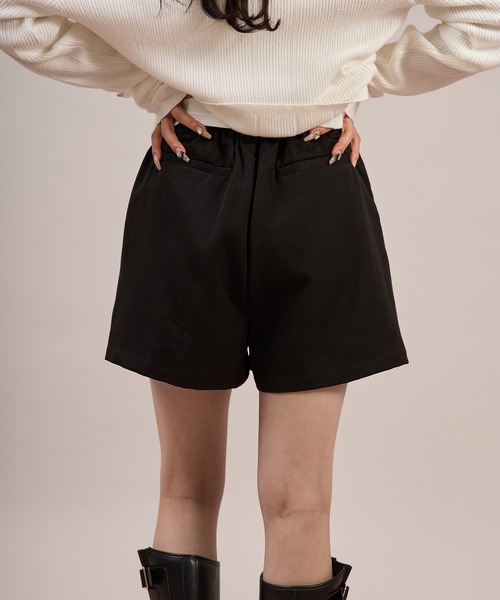 apres jour mignon(アプレジュールミニョン)の「ハイウエストショートパンツ(その他パンツ・レディース・グレー/ブラック・X-LARGE/フリー)」の5枚目の写真