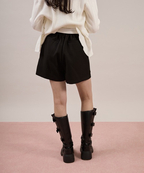 apres jour mignon(アプレジュールミニョン)の「ハイウエストショートパンツ(その他パンツ・レディース・グレー/ブラック・X-LARGE/フリー)」の9枚目の写真