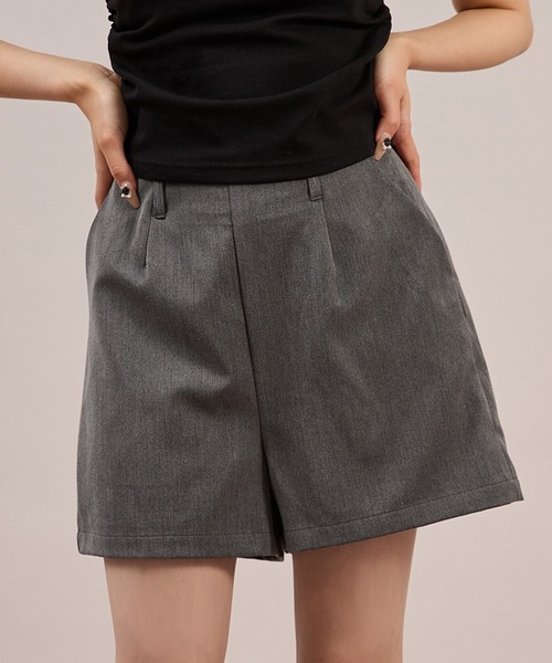 apres jour mignon(アプレジュールミニョン)の「ハイウエストショートパンツ(その他パンツ・レディース・グレー/ブラック・X-LARGE/フリー)」の14枚目の写真