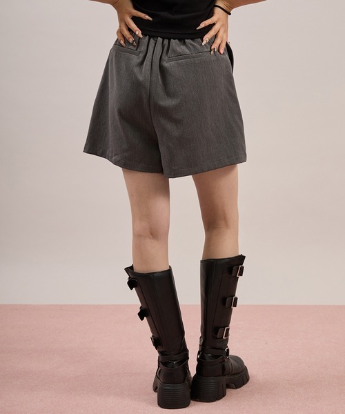 apres jour mignon(アプレジュールミニョン)の「ハイウエストショートパンツ(その他パンツ・レディース・グレー/ブラック・X-LARGE/フリー)」の22枚目の写真