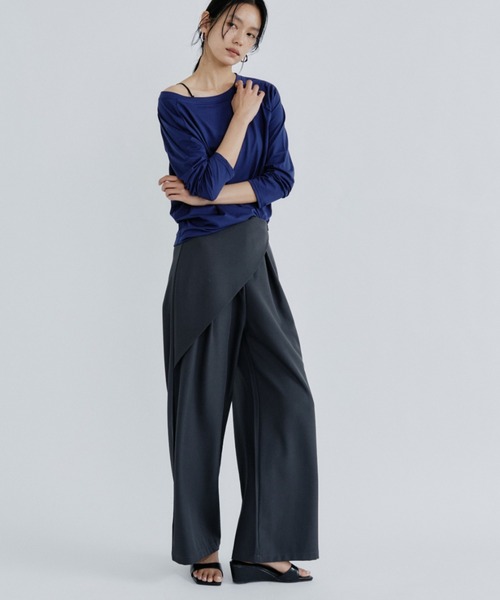 DRWCYS(ドロシーズ)の「フロントラップレイヤードスラックス(スラックス・レディース・グレー/ブラック・MEDIUM/SMALL/LARGE)」の22枚目の写真
