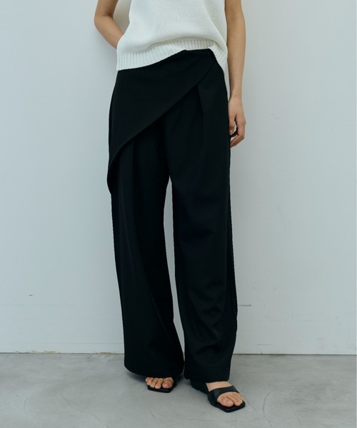 DRWCYS(ドロシーズ)の「フロントラップレイヤードスラックス(スラックス・レディース・グレー/ブラック・MEDIUM/SMALL/LARGE)」の16枚目の写真