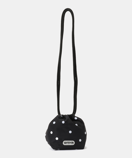 OUTDOOR PRODUCTS（アウトドアプロダクツ）の「OUTDOOR PRODUCTS / アウトドアプロダクツ ex drawstring bag（ショルダーバッグ・レディース・ブラック系その他/キャメル/ブラック・FREE）」の4枚目の写真